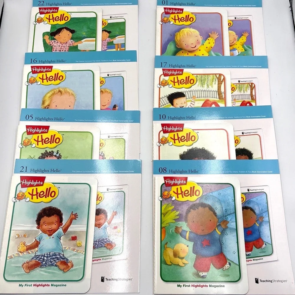 Highlights Hello Magazine Set Lot 8 Infants Toddlers Kids Educational Learning